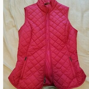 Women's Eddie Bauer XS Thermal Bubble Puffer Vest. Bright Pink. Adjustable Back